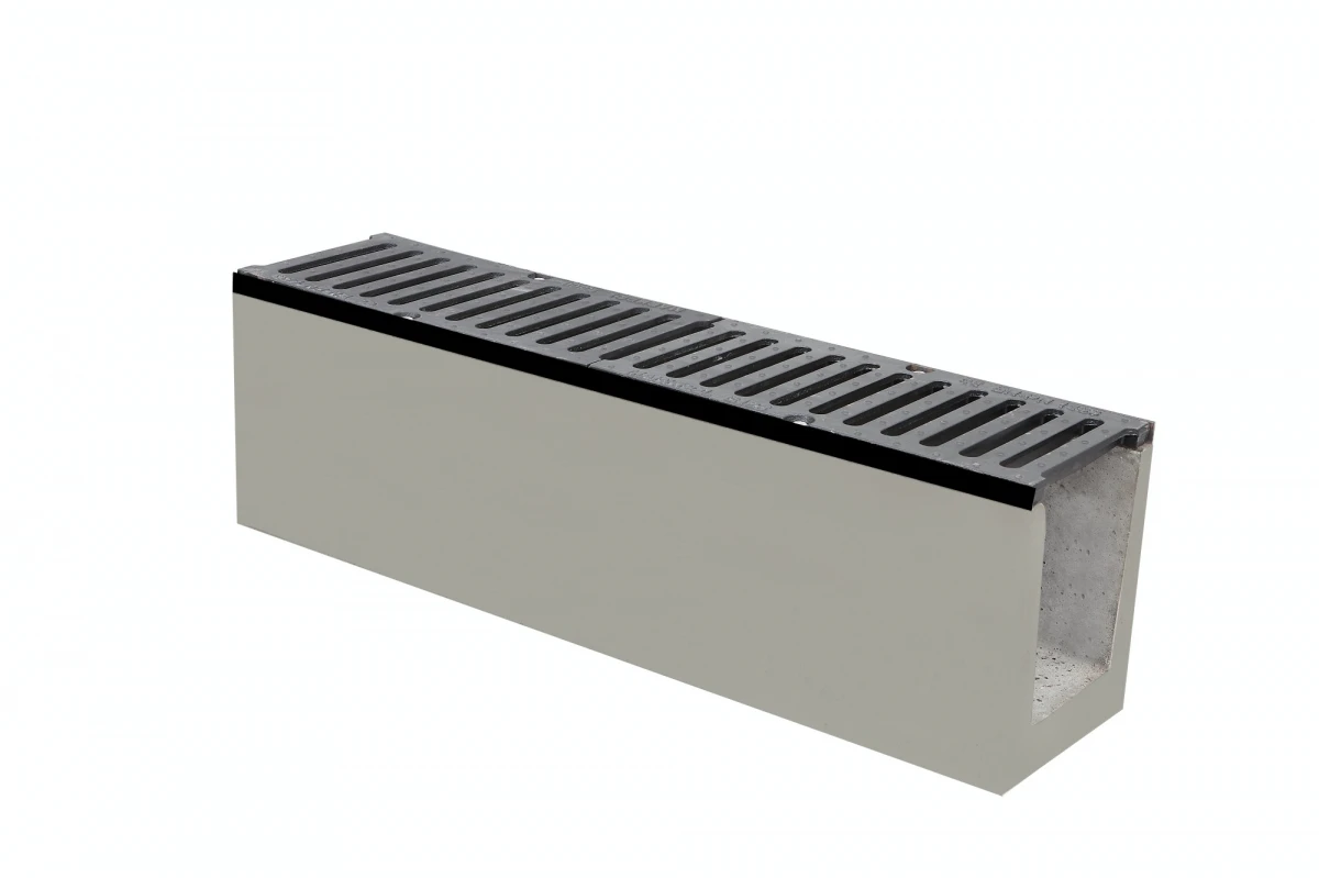 LINIENENTWÄSSERUNG aus BETON 150 mit GEFÄLLE A15 - E600